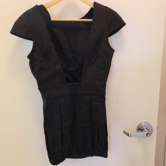 NAVEN Party Dress Black Silk Medium - Picture 3 of 6